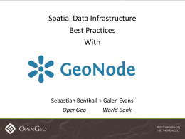 Spatial Data Infrastructure Best Practices With Sebastian Benthall + Galen Evans