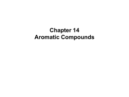 Chapter 14 Aromatic Compounds