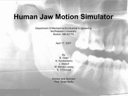 Human Jaw Motion Simulator