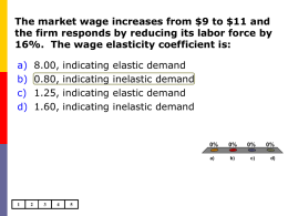The market wage increases from $9 to $11 and