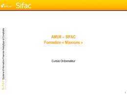 Sifac AMUE – SIFAC Formation « Missions »