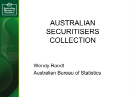 AUSTRALIAN SECURITISERS COLLECTION Wendy Raedt