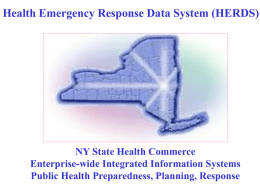 Health Emergency Response Data System (HERDS)