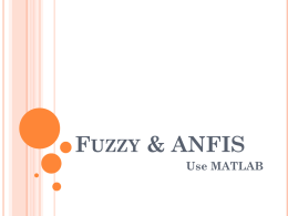 F &amp; ANFIS UZZY Use MATLAB
