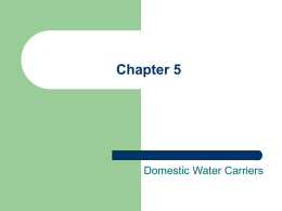Chapter 5 Domestic Water Carriers