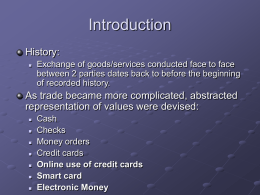 Introduction History: