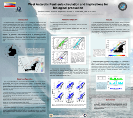 West Antarctic Peninsula circulation and implications for biological production