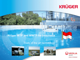 Krüger WTP and WWTP for Indonesia State of the art technology