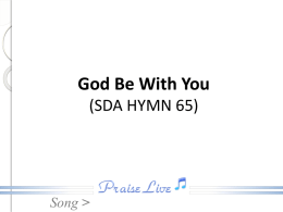 God Be With You (SDA HYMN 65) >