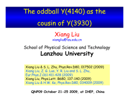 The oddball Y(4140) as the cousin of Y(3930) Xiang Liu Lanzhou University