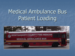 Medical Ambulance Bus Patient Loading