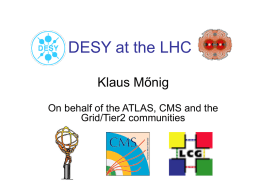 DESY at the LHC őnig Klaus M