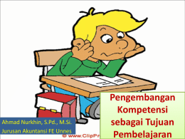 Pengembangan Kompetensi sebagai Tujuan Pembelajaran