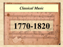 1770-1820 Classical Music