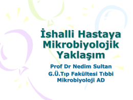 İshalli Hastaya Mikrobiyolojik Yaklaşım Prof Dr Nedim Sultan