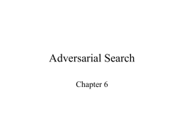 Adversarial Search Chapter 6