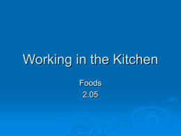 Working in the Kitchen Foods 2.05
