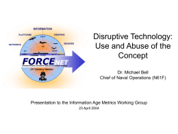 Disruptive Technology: Use and Abuse of the Concept