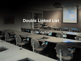 Double Linked List Entin Martiana