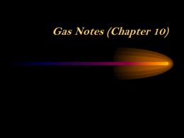Gas Notes (Chapter 10)
