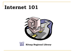 Internet 101 Kitsap Regional Library