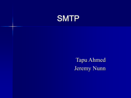 SMTP Tapu Ahmed Jeremy Nunn
