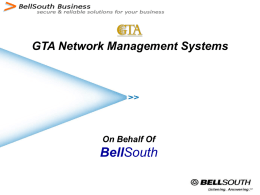 Bell GTA Network Management Systems On Behalf Of