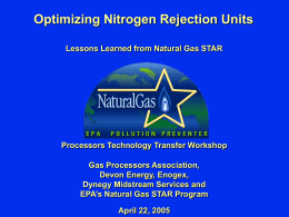 Optimizing Nitrogen Rejection Units