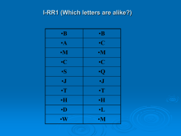I-RR1 (Which letters are alike?) B A C
