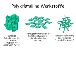 Polykristalline Werkstoffe