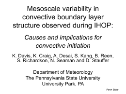 Mesoscale variability in convective boundary layer structure observed during IHOP: