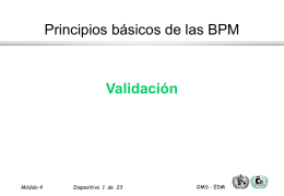 Validación Principios básicos de las BPM Módulo 4