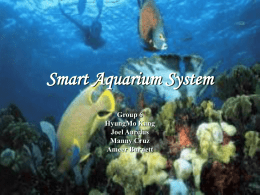 Smart Aquarium System Group 6 HyungMo Kang Joel Aurelus