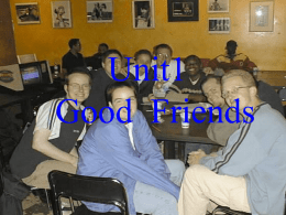Unit1 Good  Friends
