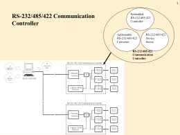 RS-232/485/422 Communication Controller 1 Embedded