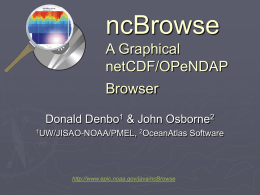 ncBrowse A Graphical netCDF/OPeNDAP Browser