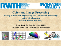 Color and Image Processing
