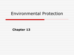 Environmental Protection Chapter 13