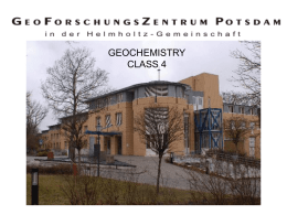 GEOCHEMISTRY CLASS 4