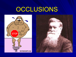 OCCLUSIONS