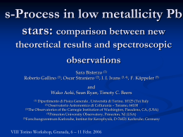 s-Process in low metallicity Pb stars: comparison between new theoretical results and spectroscopic