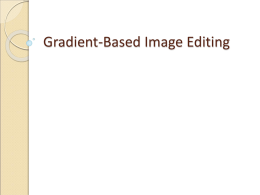 Gradient-Based Image Editing