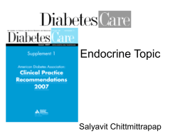 Endocrine Topic Salyavit Chittmittrapap