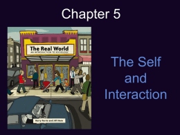 Chapter 5 The Self and Interaction