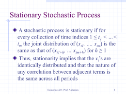 Stationary Stochastic Process