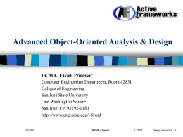 Advanced Object-Oriented Analysis &amp; Design