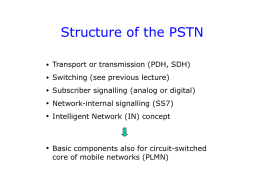 Structure of the PSTN