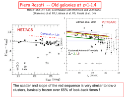 Piero Rosati  -- Old galaxies at z=1-1.4