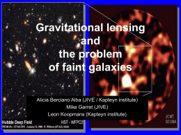 Gravitational lensing and the problem of faint galaxies