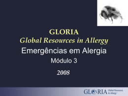 Emergências em Alergia GLORIA Global Resources in Allergy Módulo 3